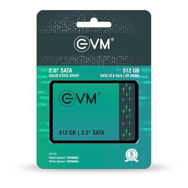 EVM 512GB 2.5 Inch SATA Internal SSD - Read: 550MB/s & Write: 500MB/s - SATA Solid-State Drive - 5Years Warranty (EVM25/512GB) - Image 5