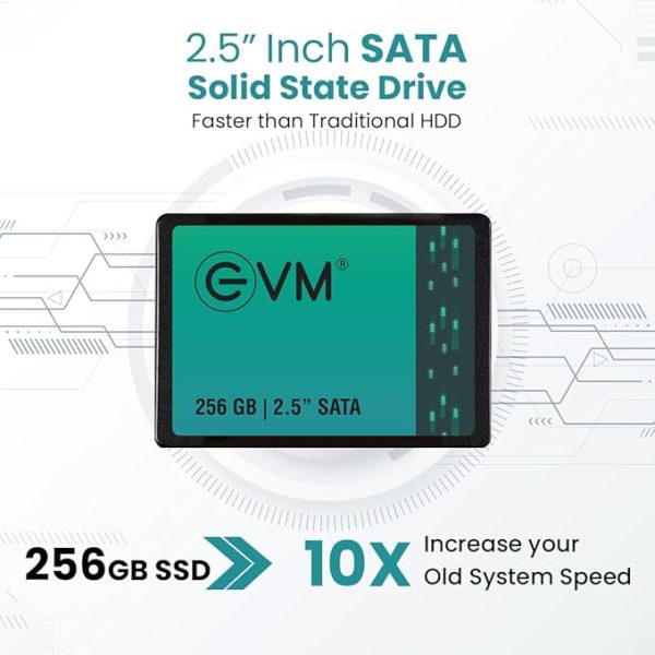 EVM 256GB 2.5 Inch SATA Internal SSD - Read: 550MB/s & Write: 500MB/s - SATA Solid-State Drive - 5Years Warranty (EVM25/256GB) - Image 4
