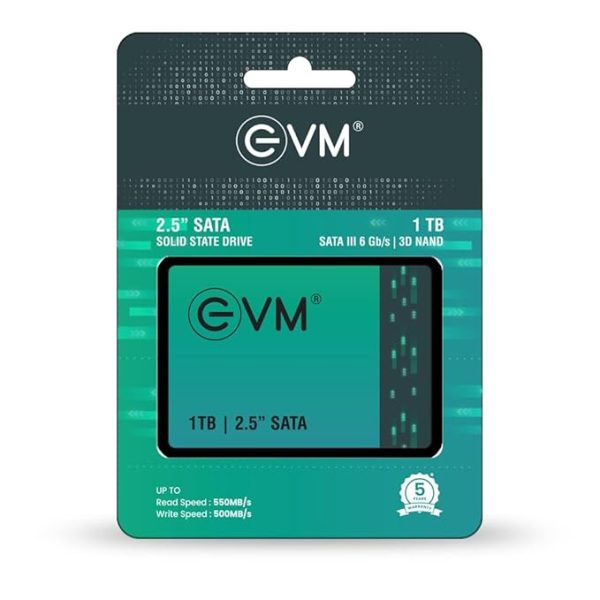EVM 1TB 2.5-Inch SATA Internal SSD - 550MB/s Read & 500MB/s Write - 5-Year Warranty (EVM25/1TB) - Image 2