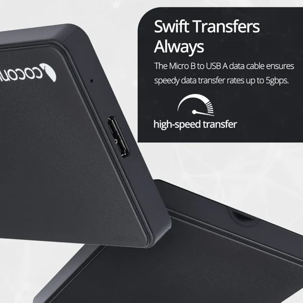 Premium Coconut 2.5” External Hard Drive Enclosure | Durable Metal Case | 6TB Max-0013 - Image 7