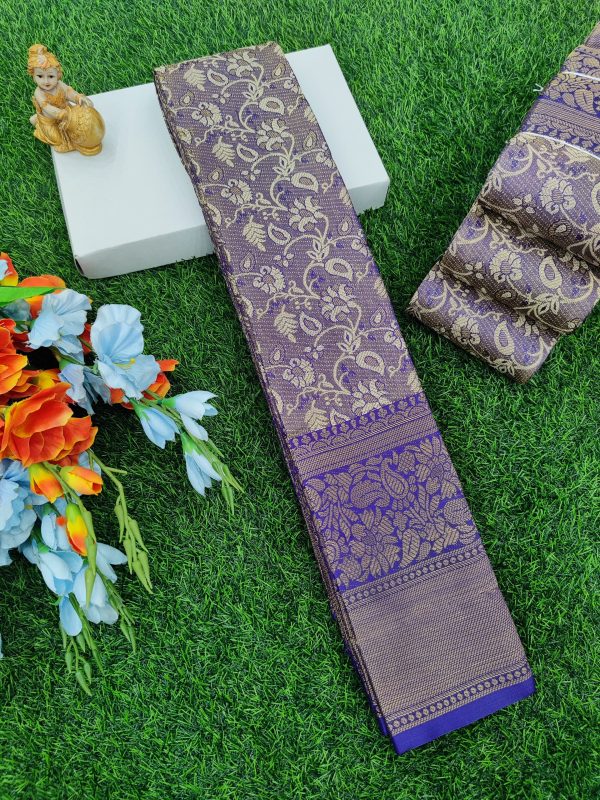 TRENDY ONE GRAM GOLD FANCY SILK SAREES - 0023