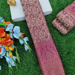 TRENDY ONE GRAM GOLD FANCY SILK SAREES - 0022