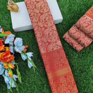 TRENDY ONE GRAM GOLD FANCY SILK SAREES - 0019