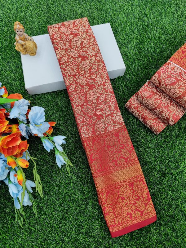 TRENDY ONE GRAM GOLD FANCY SILK SAREES - 0019