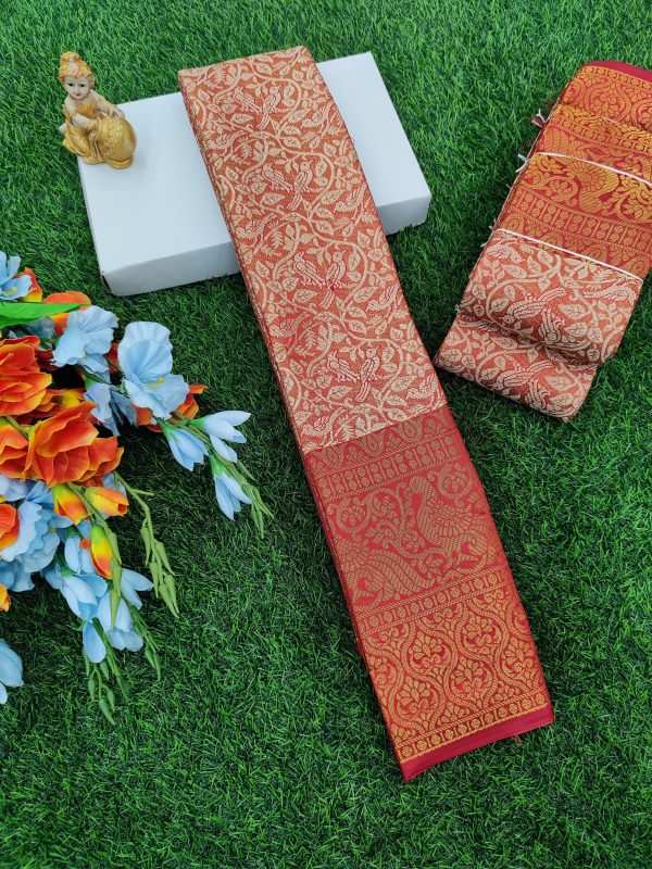 TRENDY ONE GRAM GOLD FANCY SILK SAREES - 0018