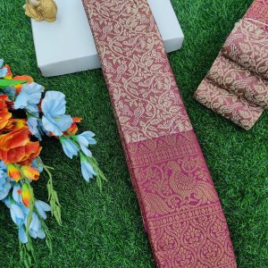 TRENDY ONE GRAM GOLD FANCY SILK SAREES - 0016