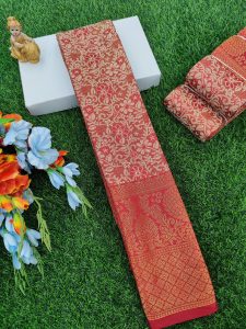 TRENDY ONE GRAM GOLD FANCY SILK SAREES - 0014
