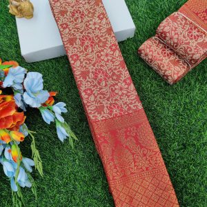 TRENDY ONE GRAM GOLD FANCY SILK SAREES - 0014