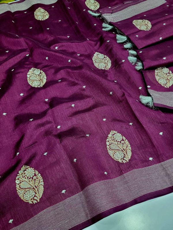 Elegant Lightweight Designer Silk Saree | Dualtone Embroidery & Self Blouse-0010