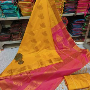 Premium Kanjivaram Jacquard Soft Silk Saree | Rich Pallu & Designer Putta Work-0010
