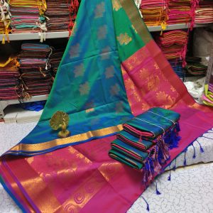 Premium Kanjivaram Jacquard Soft Silk Saree | Rich Pallu & Designer Putta Work-0015