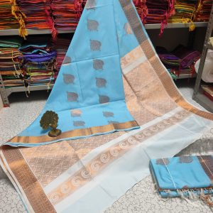 Premium Kanjivaram Jacquard Soft Silk Saree | Rich Pallu & Designer Putta Work-0019