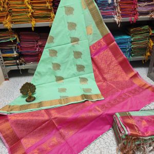 Premium Kanjivaram Jacquard Soft Silk Saree | Rich Pallu & Designer Putta Work-0027