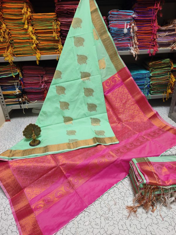 Premium Kanjivaram Jacquard Soft Silk Saree | Rich Pallu & Designer Putta Work-0027