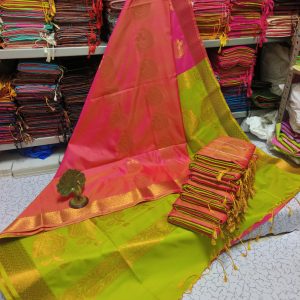 Premium Kanjivaram Jacquard Soft Silk Saree | Rich Pallu & Designer Putta Work-0031
