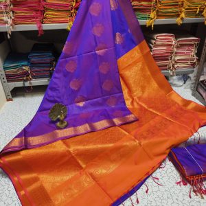 Premium Kanjivaram Jacquard Soft Silk Saree | Rich Pallu & Designer Putta Work-0035