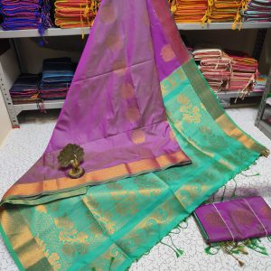Premium Kanjivaram Jacquard Soft Silk Saree | Rich Pallu & Designer Putta Work-0041