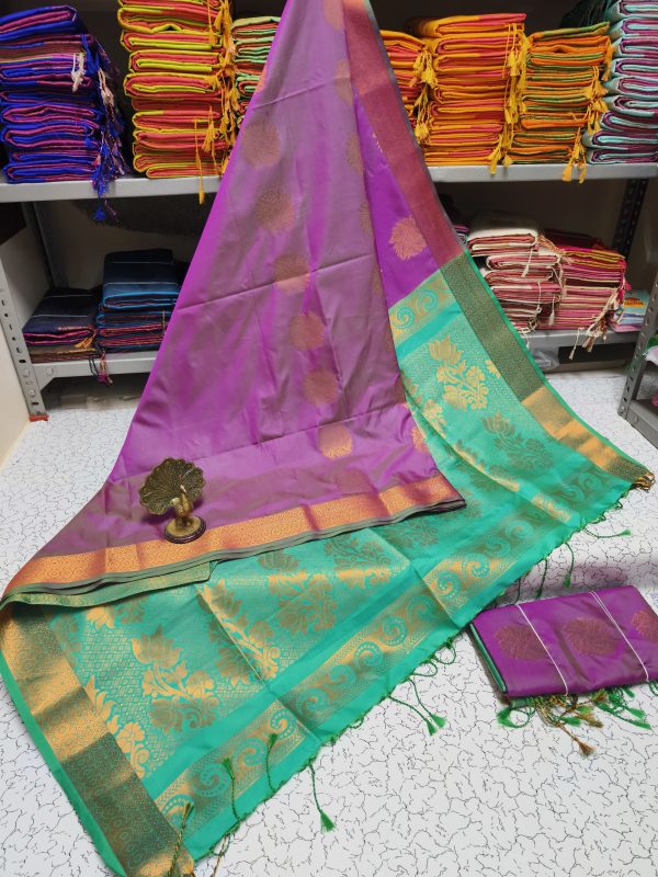 Premium Kanjivaram Jacquard Soft Silk Saree | Rich Pallu & Designer Putta Work-0041