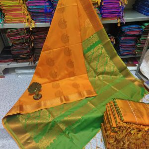Premium Kanjivaram Jacquard Soft Silk Saree | Rich Pallu & Designer Putta Work-0040