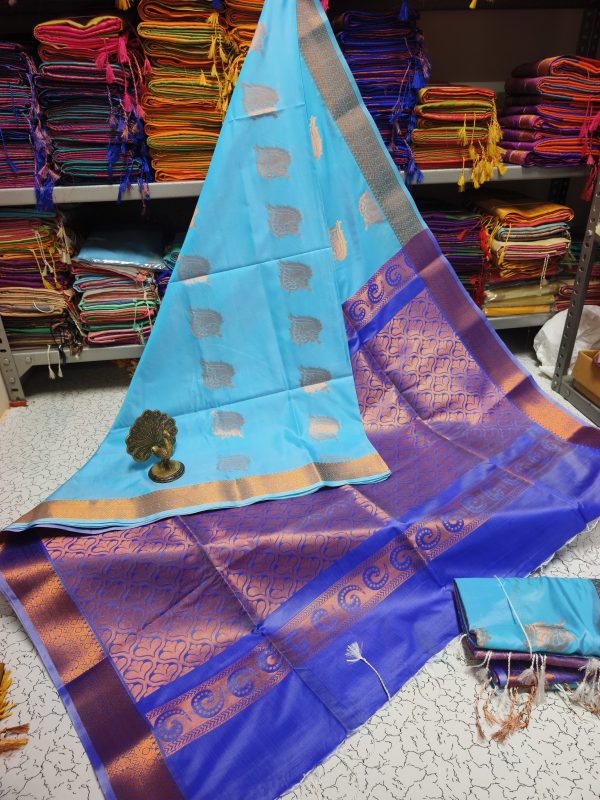 Premium Kanjivaram Jacquard Soft Silk Saree | Rich Pallu & Designer Putta Work-0038