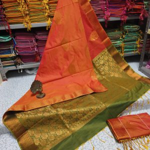 Premium Kanjivaram Jacquard Soft Silk Saree | Rich Pallu & Designer Putta Work-0037