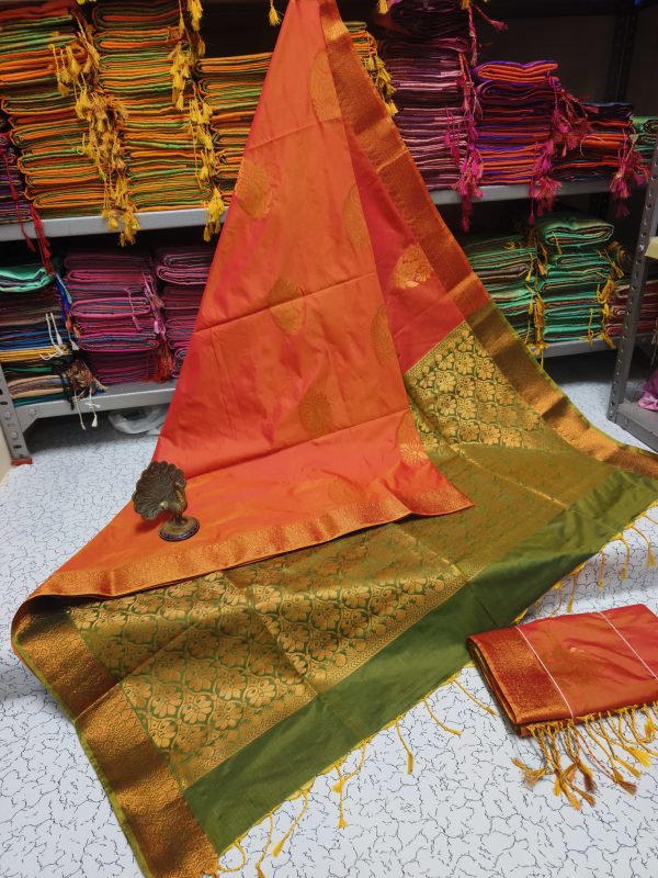 Premium Kanjivaram Jacquard Soft Silk Saree | Rich Pallu & Designer Putta Work-0037