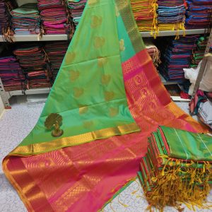 Premium Kanjivaram Jacquard Soft Silk Saree | Rich Pallu & Designer Putta Work-0034