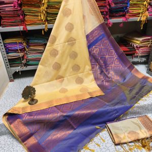 Premium Kanjivaram Jacquard Soft Silk Saree | Rich Pallu & Designer Putta Work-0032