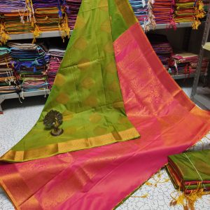 Premium Kanjivaram Jacquard Soft Silk Saree | Rich Pallu & Designer Putta Work-0030