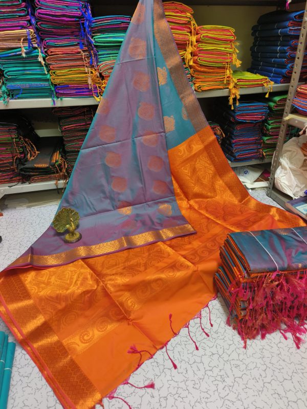 Premium Kanjivaram Jacquard Soft Silk Saree | Rich Pallu & Designer Putta Work-0029
