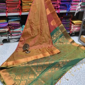 Premium Kanjivaram Jacquard Soft Silk Saree | Rich Pallu & Designer Putta Work-0026