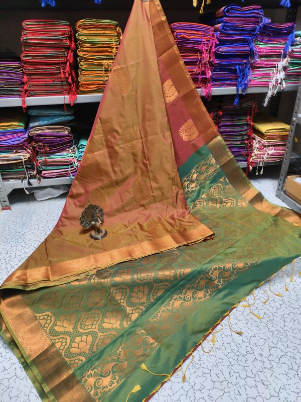 Premium Kanjivaram Jacquard Soft Silk Saree | Rich Pallu & Designer Putta Work-0026