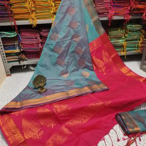 Premium Kanjivaram Jacquard Soft Silk Saree | Rich Pallu & Designer Putta Work-0025