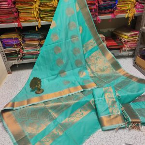 Premium Kanjivaram Jacquard Soft Silk Saree | Rich Pallu & Designer Putta Work-0017
