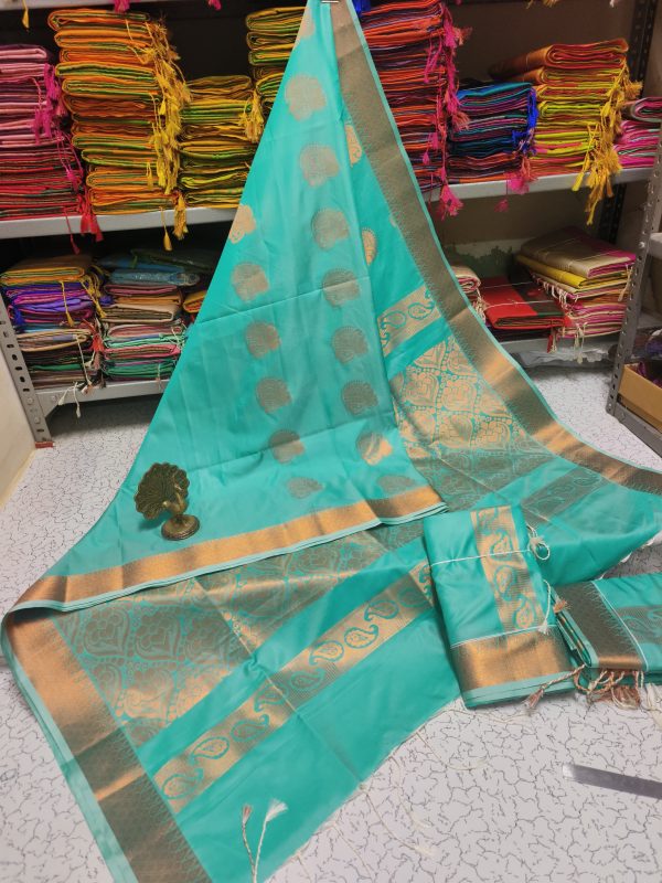Premium Kanjivaram Jacquard Soft Silk Saree | Rich Pallu & Designer Putta Work-0017