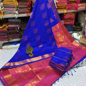 Premium Kanjivaram Jacquard Soft Silk Saree | Rich Pallu & Designer Putta Work-0014