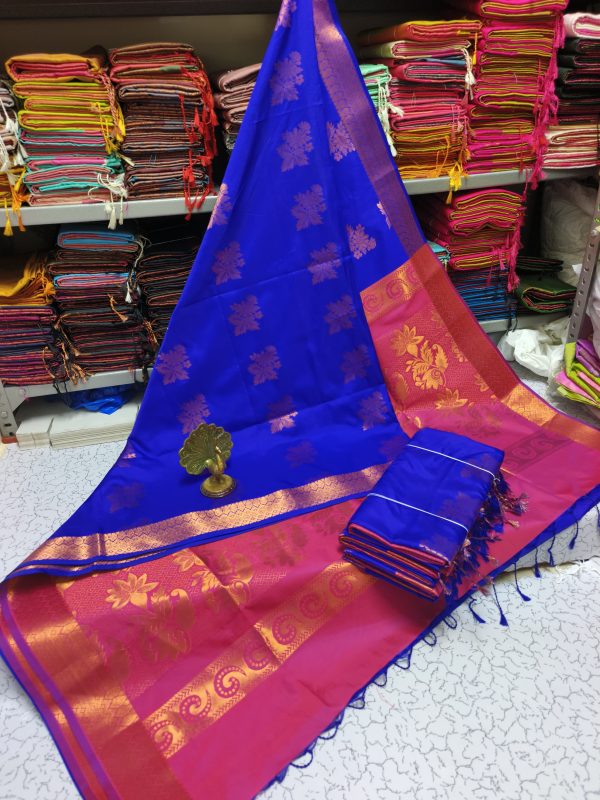 Premium Kanjivaram Jacquard Soft Silk Saree | Rich Pallu & Designer Putta Work-0014