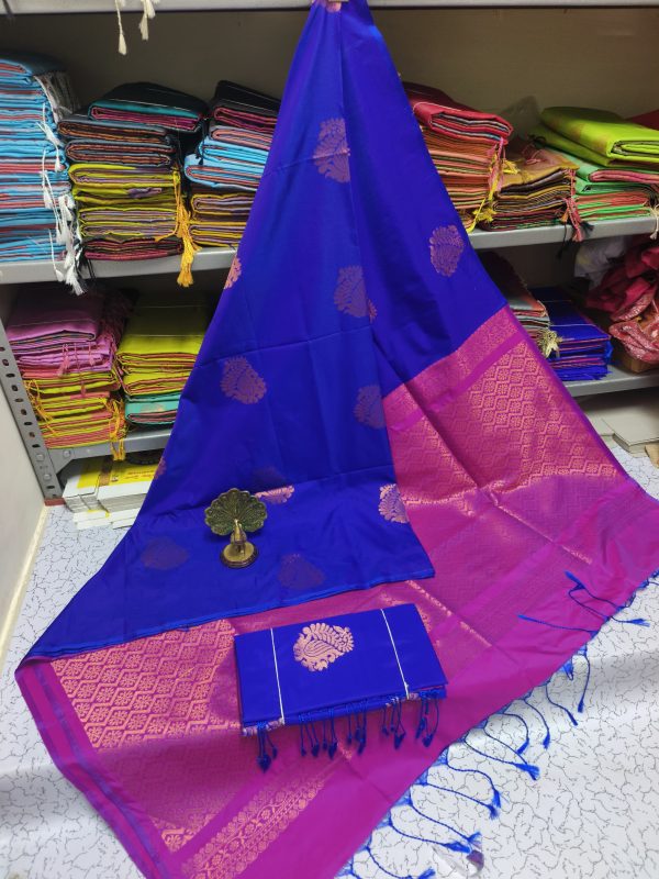 Premium Kanjivaram Jacquard Soft Silk Saree | Rich Pallu & Designer Putta Work-0012