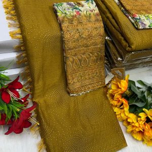 Premium Georgette Fancy Saree | Soft & Smooth Designer Saree with Embroidered Blouse-0020