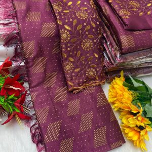 Premium Georgette Fancy Saree | Soft & Smooth Designer Saree with Embroidered Blouse-0022