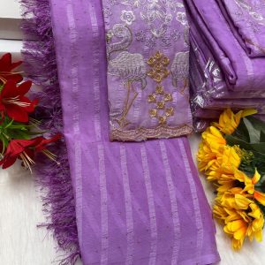 Premium Georgette Fancy Saree | Soft & Smooth Designer Saree with Embroidered Blouse-0027