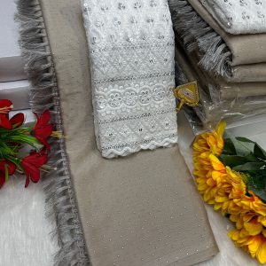 Premium Georgette Fancy Saree | Soft & Smooth Designer Saree with Embroidered Blouse-0024