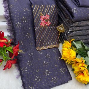 Premium Georgette Fancy Saree | Soft & Smooth Designer Saree with Embroidered Blouse-0037