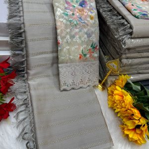Premium Georgette Fancy Saree | Soft & Smooth Designer Saree with Embroidered Blouse-0048