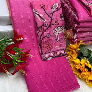 Premium Georgette Fancy Saree | Soft & Smooth Designer Saree with Embroidered Blouse-0056