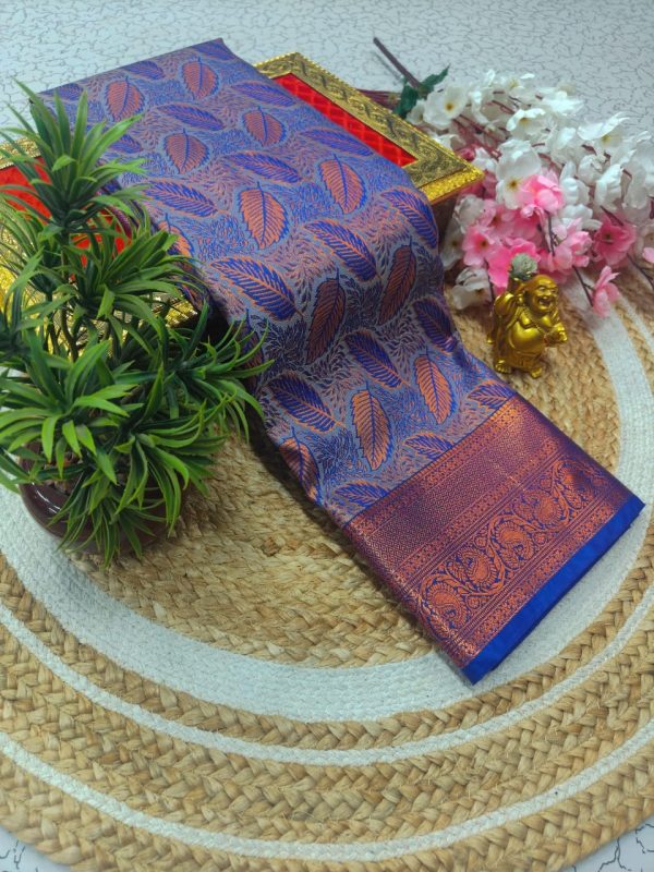 Samuthrika Pattu Style Fancy Wedding Saree | Grand Pallu & Attached Blouse-0028