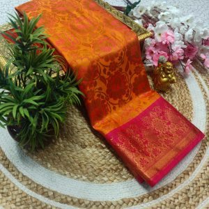 Samuthrika Pattu Style Fancy Wedding Saree | Grand Pallu & Attached Blouse-0026