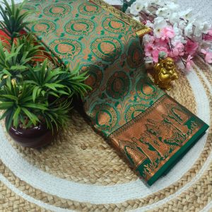 Samuthrika Pattu Style Fancy Wedding Saree | Grand Pallu & Attached Blouse-0024