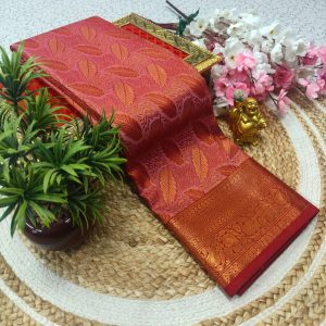Samuthrika Pattu Style Fancy Wedding Saree | Grand Pallu & Attached Blouse-0021