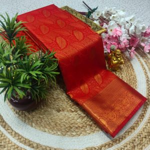 Samuthrika Pattu Style Fancy Wedding Saree | Grand Pallu & Attached Blouse-0020